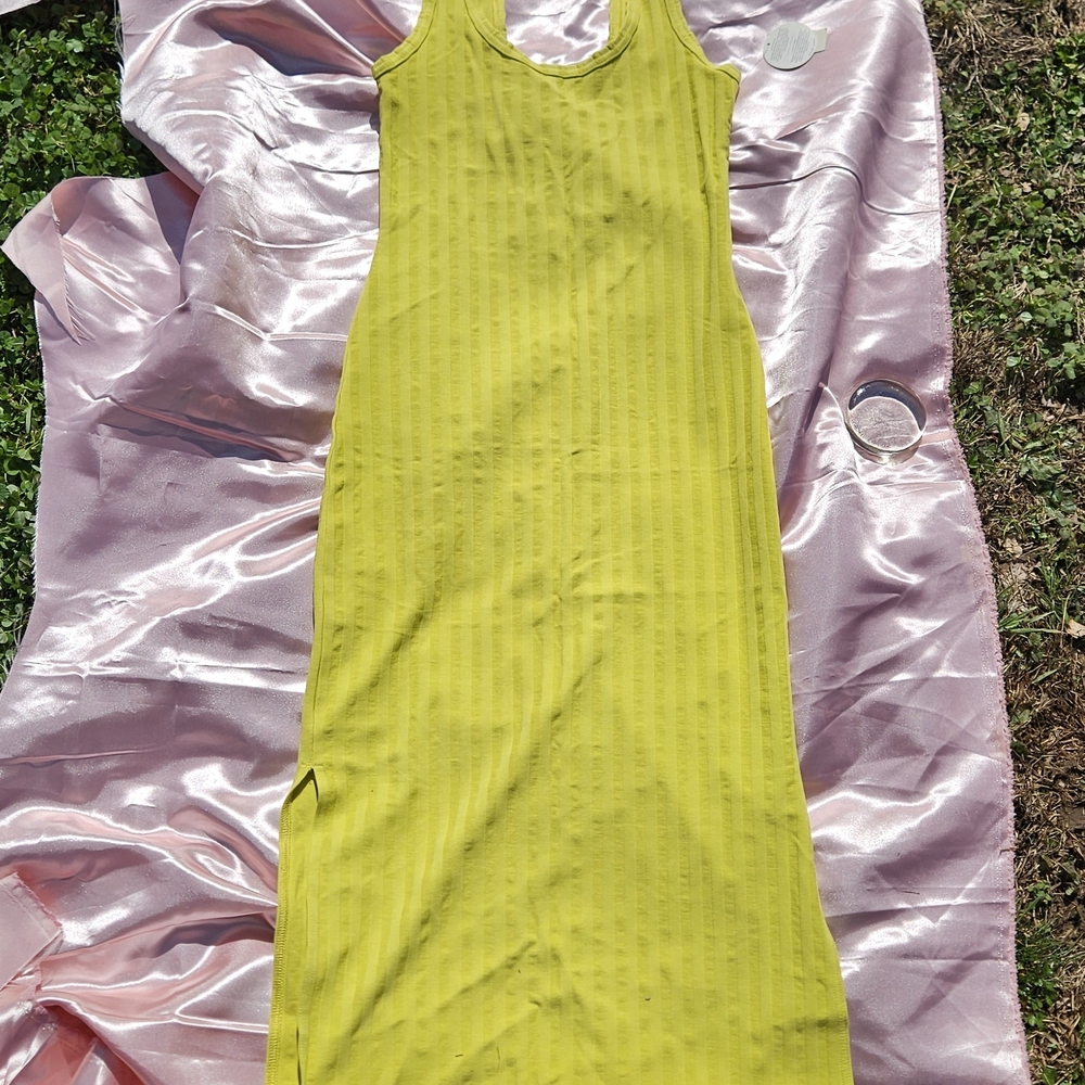 American Eagle Outfitters Lime Midi Dress NWT